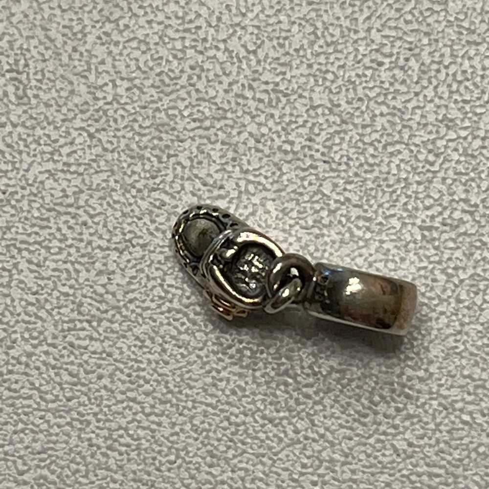 PANDORA  BABY BOY BOOTIE Dangle Charm - Picture 2 of 5